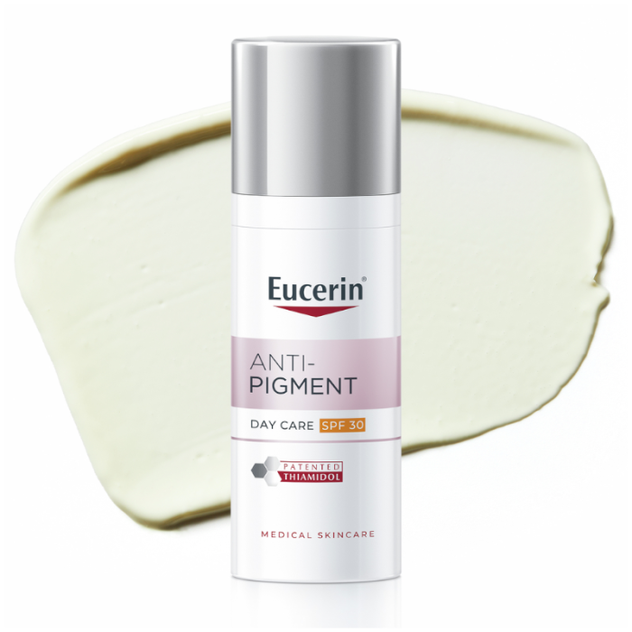 EUCERIN Anti-Pigment dieninis veido kremas SPF 30 į hiperpigmentaciją linkusiai odai, 50 ml