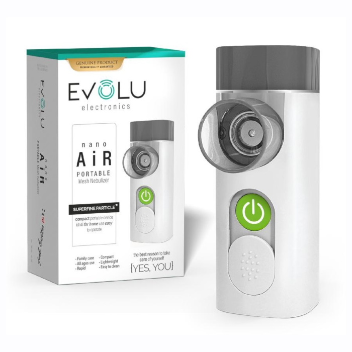EVOLU NANO AIR nešiojamas inhaliatorius, purkštuvas - nebulaizeris