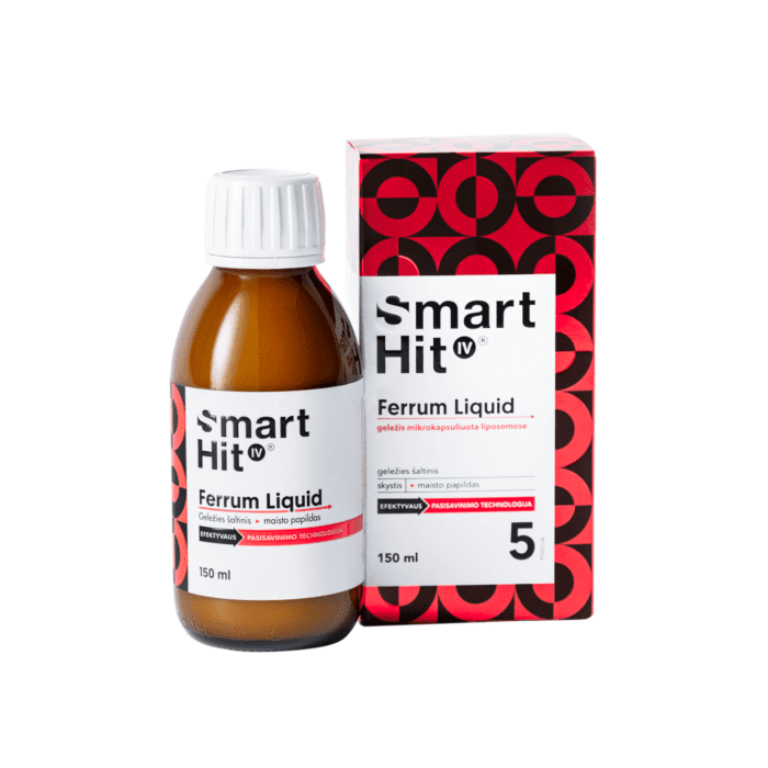 SMARTHIT IV FERRUM LIQUID melionų skonio, 150 ml