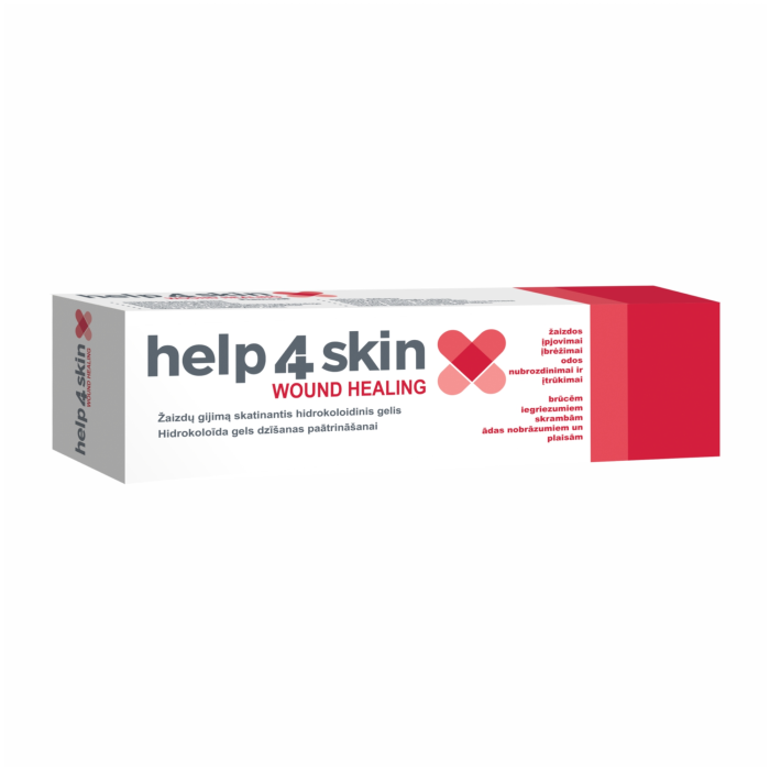 Help4skin WOUND HEALING gelis tūbelėje 20 g