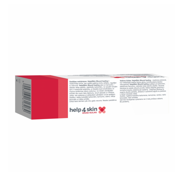 Help4skin WOUND HEALING gelis tūbelėje 20 g