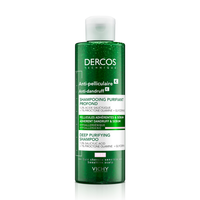 VICHY šampūnas nuo pleiskanų Dercos K 250 ml