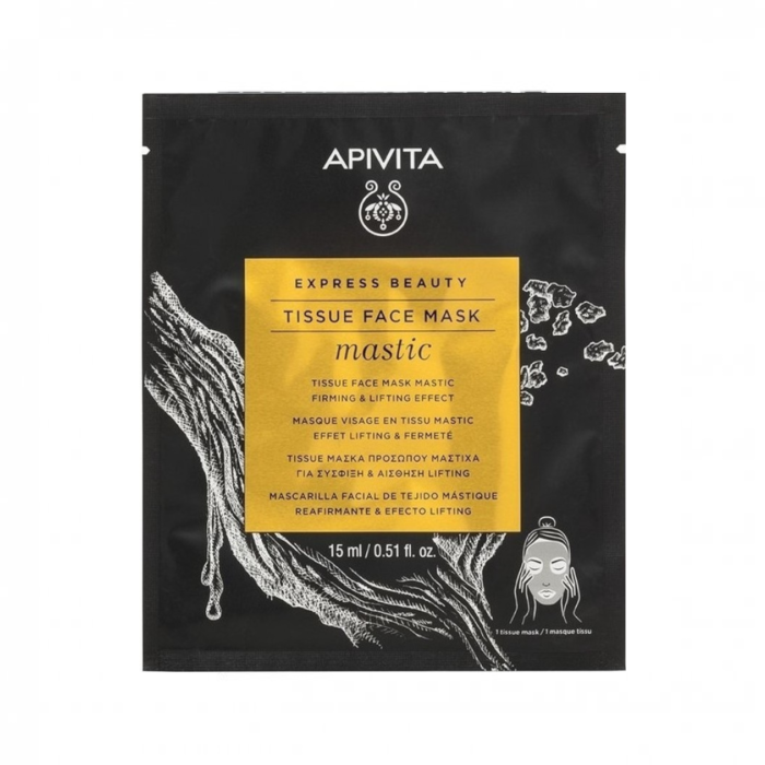 APIVITA veido kaukė su mastikos aliejais EXPRESS BEAUTY TISSUE N1