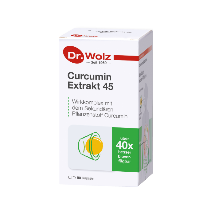 DR WOLZ Curcumin Extract 45 kapsulės, N90