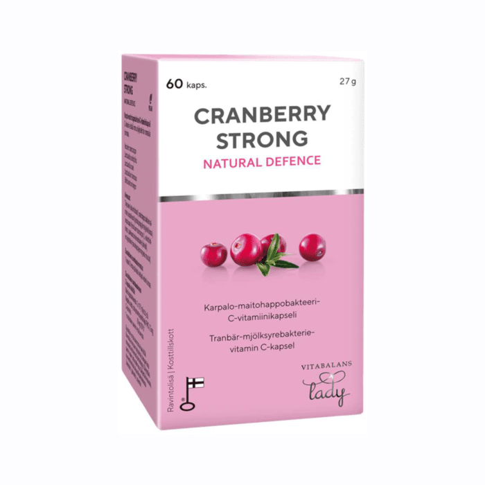 Cranberry Strong kapsulės N60