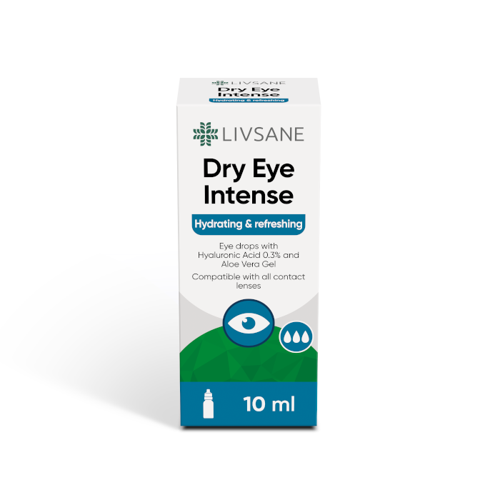 LIVSANE akių lašai DRY EYE INTENSE 10 ml