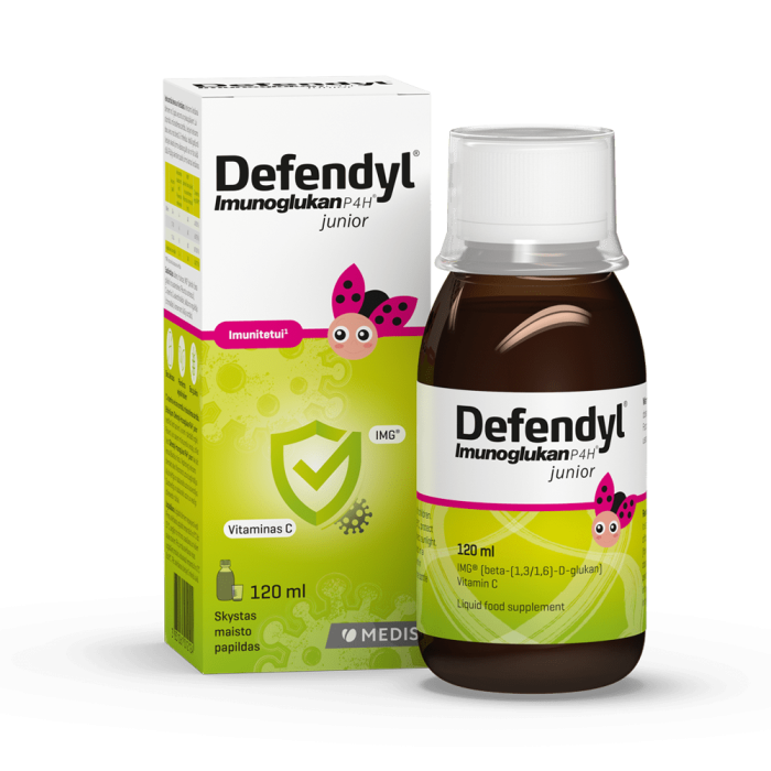 Defendyl Imunoglukan P4H Junior skystis 120 ml