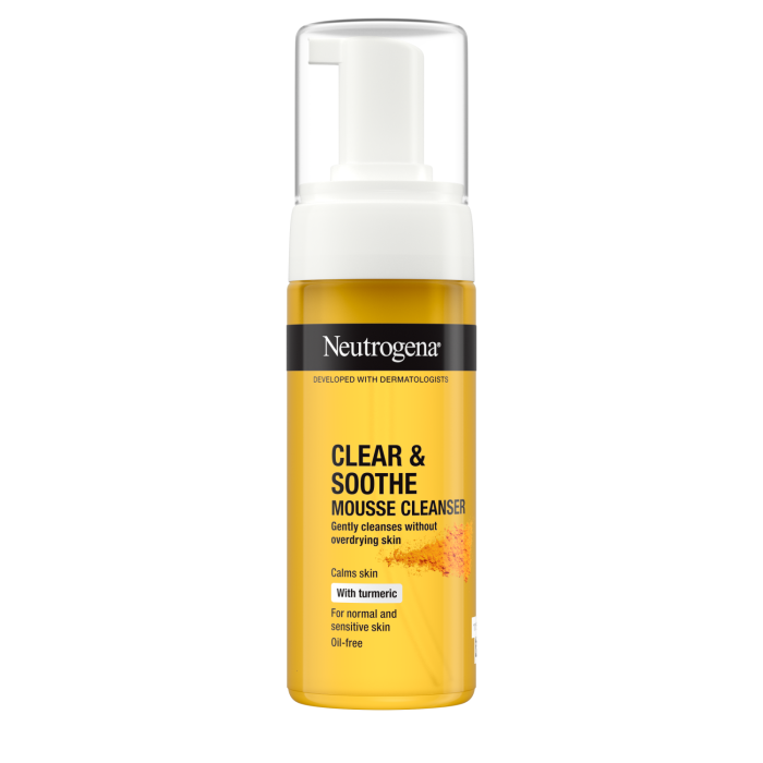 NEUTROGENA prausimosi putos Clear & Soothe 150 ml