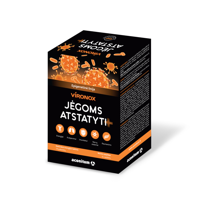 VIRONOX milteliai paketėliais JĖGOMS ATSTATYTI N14