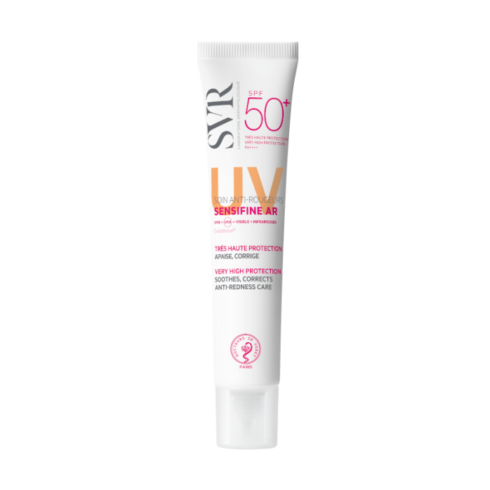 SVR SENSIFINE AR CREME SPF50+ veido kremas nuo saulės raustančiai, jautriai odai, 40 ml