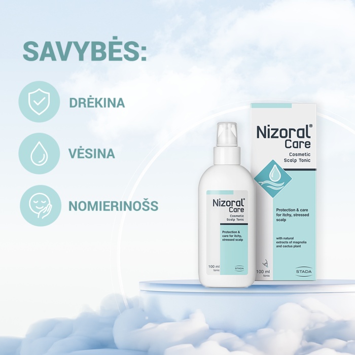 Nizoral kosmetinis tonikas galvos odai CARE 100 ml