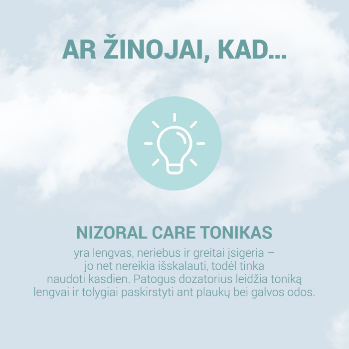 Nizoral kosmetinis tonikas galvos odai CARE 100 ml