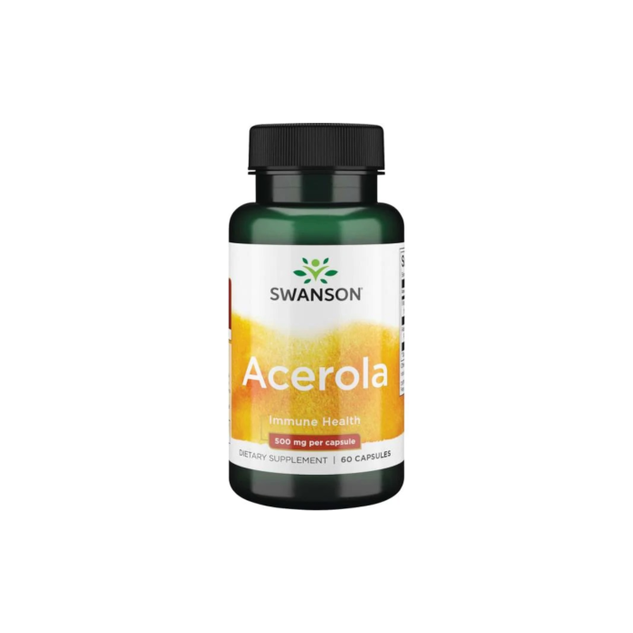 SWANSON Acerola ir natūralus Vitaminas C kapsulės, N60
