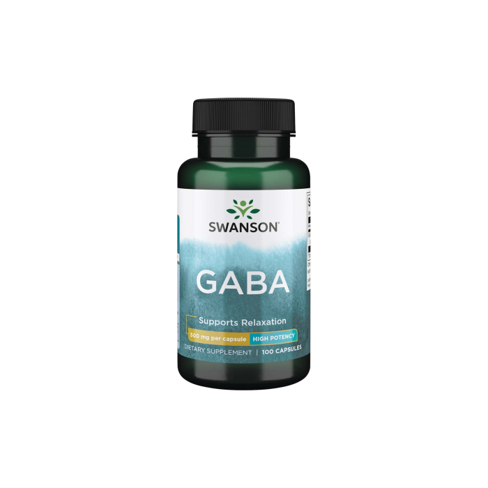 SWANSON GABA 500 mg kapsulės, N100