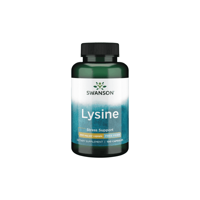 SWANSON L-LIZINAS 500 mg kapsulės, N100