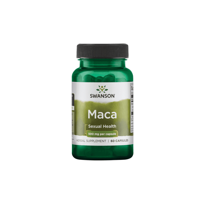 SWANSON MACA 2000 mg kapsulės, N60