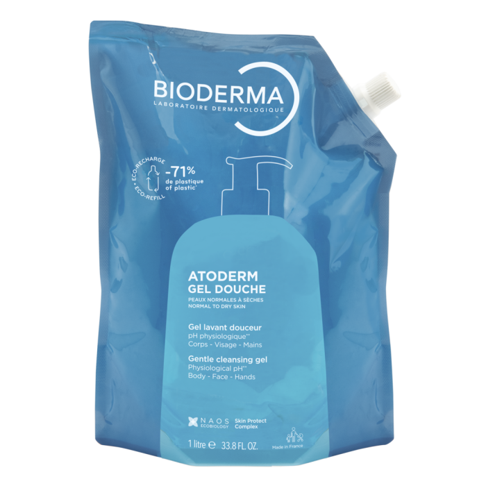 BIODERMA ATODERM GEL DOUCHE ECOREFILL prausiklis sausai odai 1L
