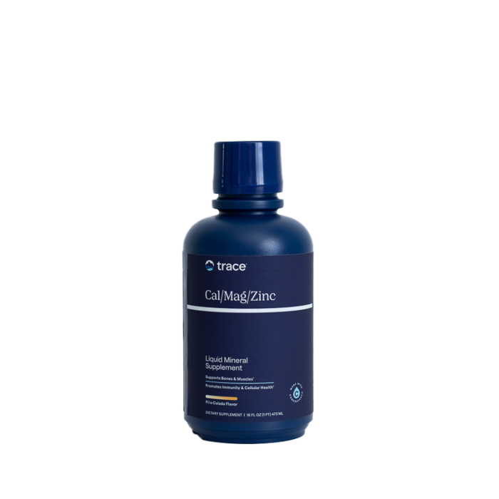 TRACE MINERALS joninių mineralų kompleksas: kalcis magnis cinkas ir vitaminas D skystoje formoje 473 ML N1