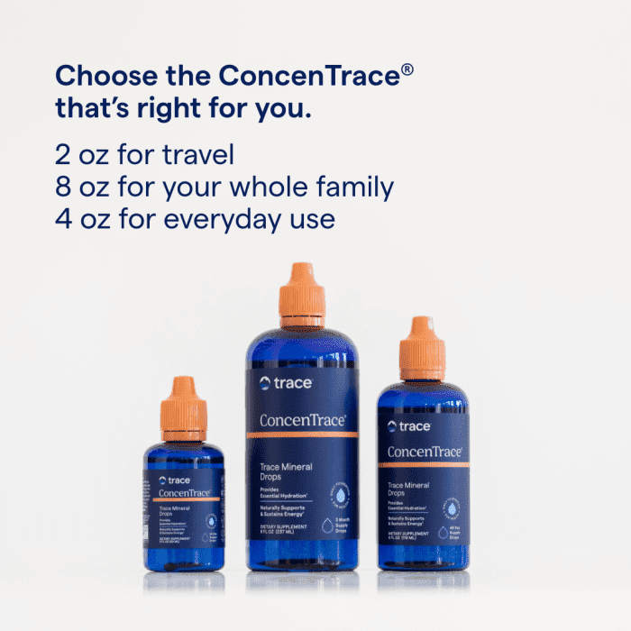 TRACE MINERALS CONCENTRACE 72+ joniniai jūros mineralai, 118 ml