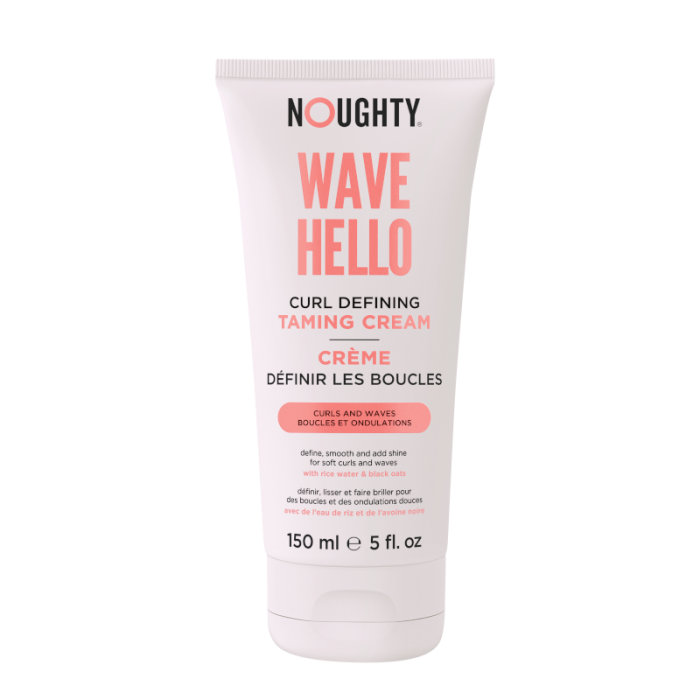 NOUGHTY Wave Hello garbanas pabrėžiantis kremas garbanotiems ir banguotiems plaukams, 150 ml