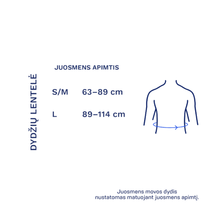 PULSAAR ACTIVE nugaros ir juosmens mova, šviesiai pilka, S/M dydis