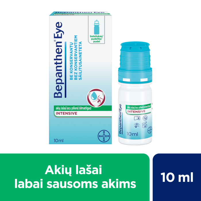BEPANTHEN Eye Intensive akių lašai 10 ml
