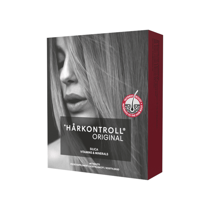 HÅRKONTROLL maisto papildai plaukams ORIGINAL, 60 dengtų tablečių