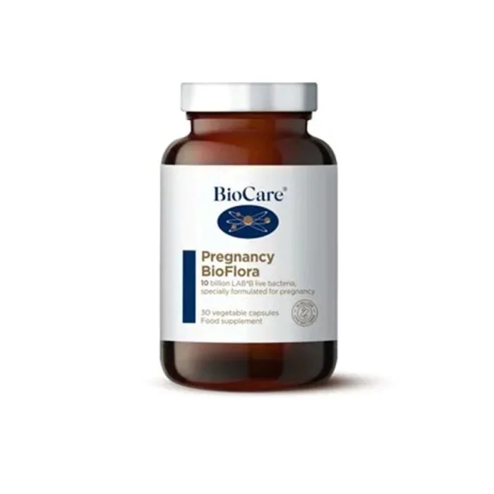 BIOCARE Pregnancy BioFlora gerosios bakterijos kapsulės, N30
