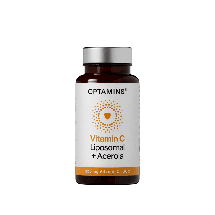 OPTAMINS liposominis vitaminas C su acerolos vaisių ekstraktu, 325 mg. N60