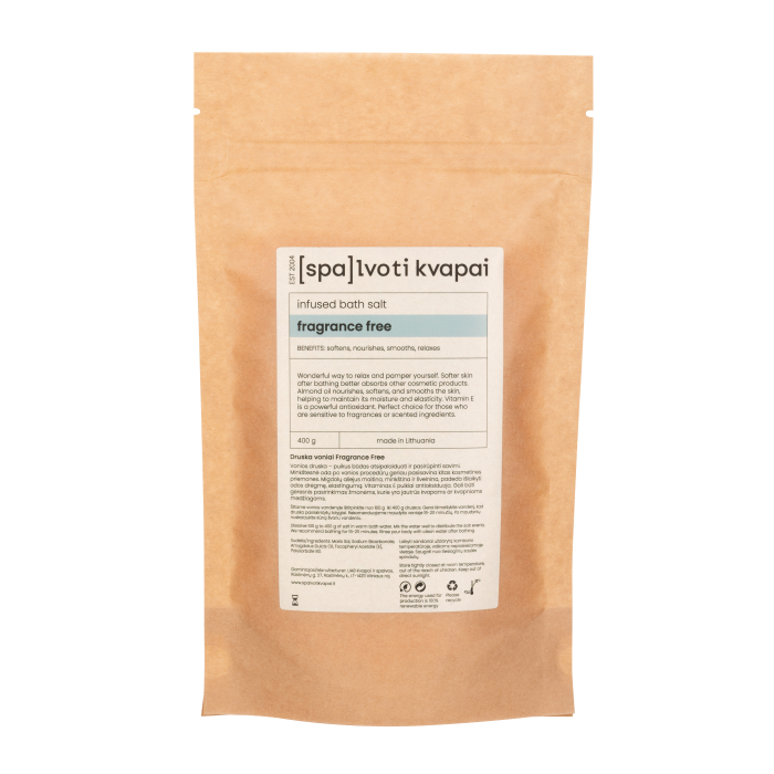 SPALVOTI KVAPAI Druska voniai Fragrance free 400 g