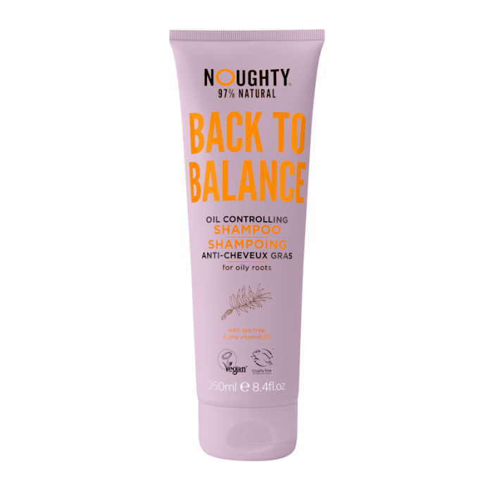 NOUGHTY Back To Balance balansuojantis šampūnas riebiai galvos odai, 250ml