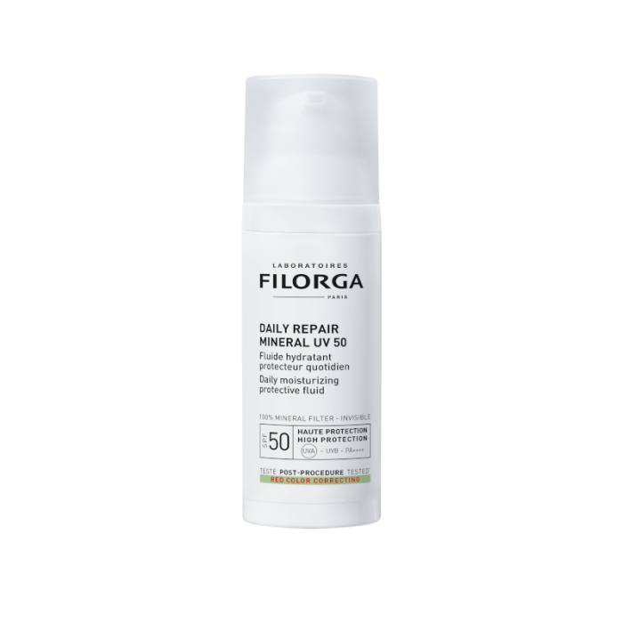 FILORGA veido kremas nuo saulės po procedūrų DAILY REPAIR MINERAL UV 50, 50 ml