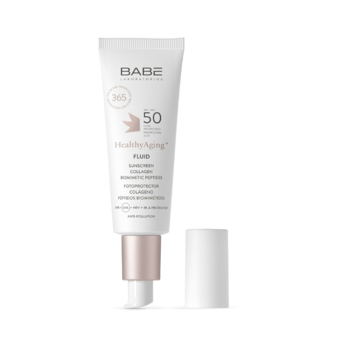 BABE HEALTHY AGING+ apsauginė veido emulsija SPF50, 40 ml