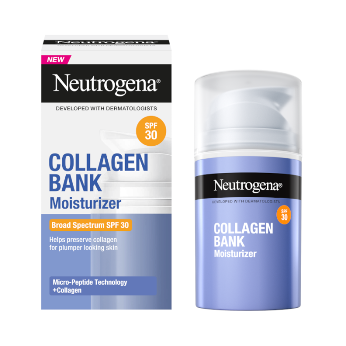 NEUTROGENA Collagen Bank drėkinamasis kremas SPF 30, 50ml
