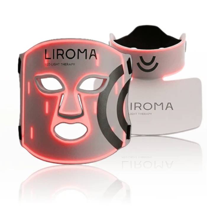 LIROMA® LED terapinė raudonos šviesos ir artimų infraraudonųjų spindulių veido, kaklo ir dekoltė zonos kaukė
