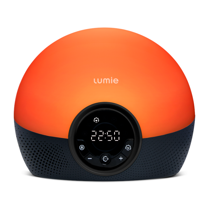 LUMIE Bodyclock Glow 150 šviesos žadintuvas su 10 garsų ir baltuoju triukšmu