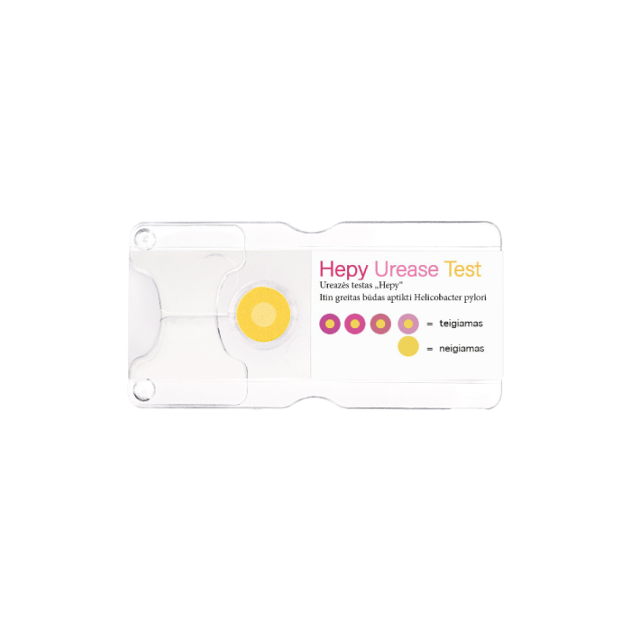 HEPY H. Pylori ureazės testas profesionaliam naudojimui, 1x50T