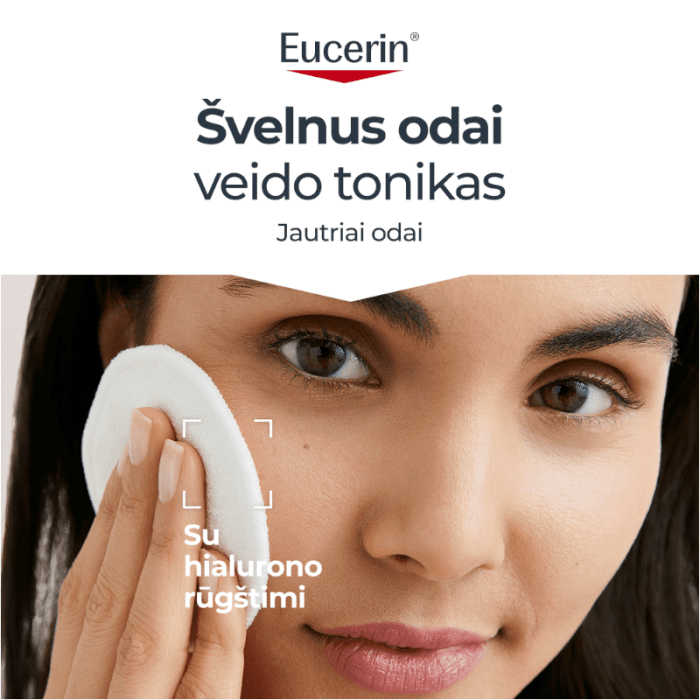 EUCERIN Dermatoclean valomasis veido tonikas, 200 ml
