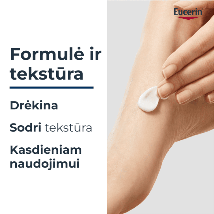 EUCERIN UreaRepair 10 % Urea pėdų kremas sausai odai, 100 ml