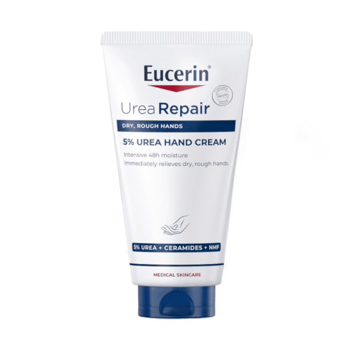 EUCERIN UreaRepair 5 % Urea rankų kremas sausai odai UreaRepair, 75 ml