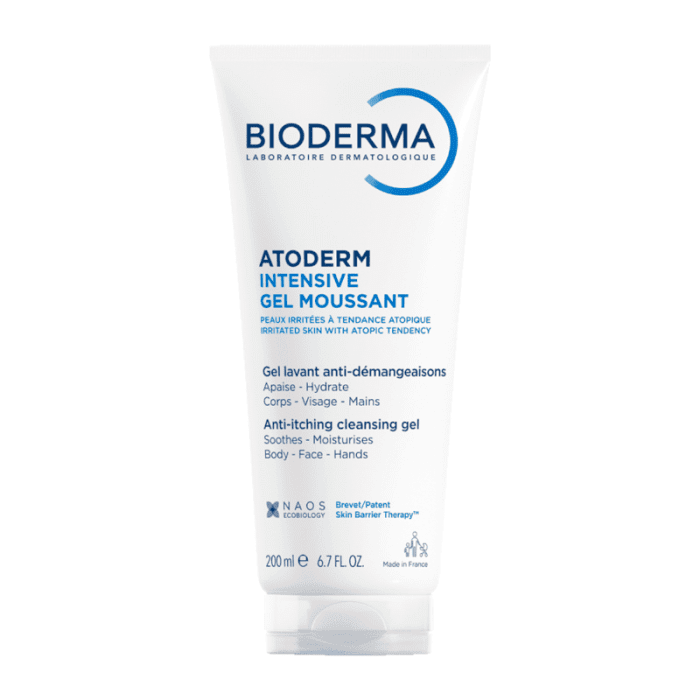 BIODERMA švelnus gelinis prausiklis labai sausai ir atopiškai odai ATODERM INTENSIVE GEL MOUSSANT, 200 ml