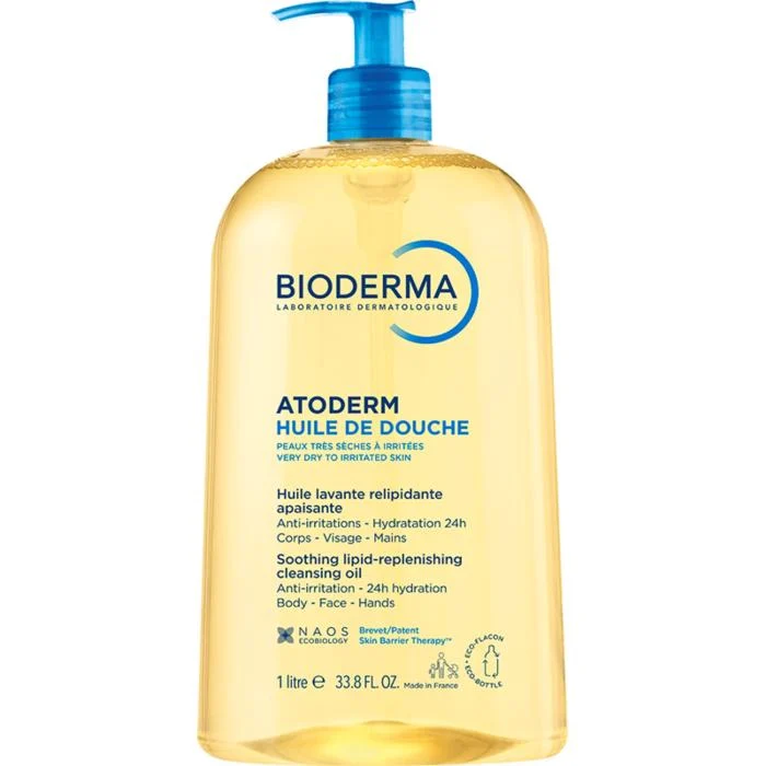 BIODERMA aliejinis prausiklis ATODERM HUILE DE DOUCHE, 1L