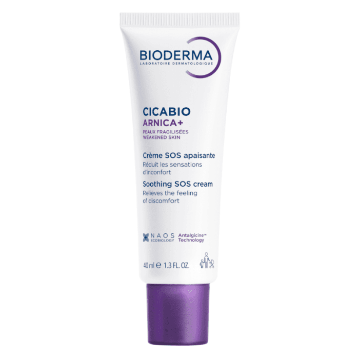 BIODERMA CICABIO ARNICA+, raminantis ir diskomfortą mažinantis kremas, 40 ml