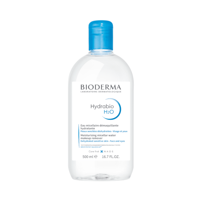 BIODERMA micelinis valomasis vanduo dehidratuotai odai HYDRABIO H2O, 500 ml
