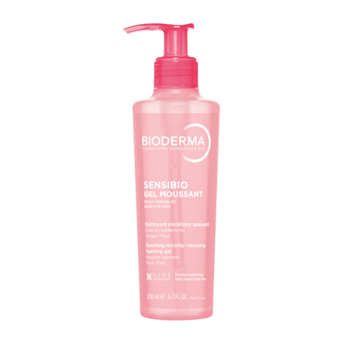 BIODERMA raminantis micelinis gelinis prausiklis jautriai odai SENSIBIO GEL MOUSSANT, 200 ml