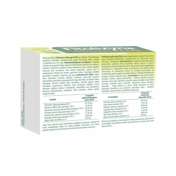 Fitolizyna nefrocaps PLUS kapsulės N30