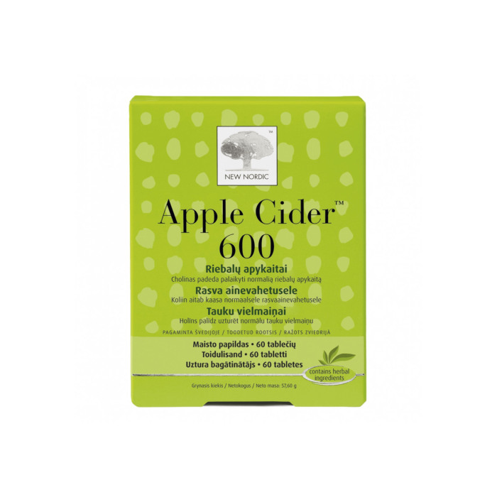 Apple Cider 600 tabletės N60