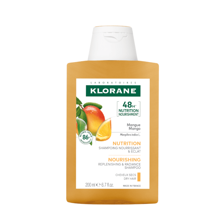 KLORANE šampūnas su mango sviestu Mango 200 ml