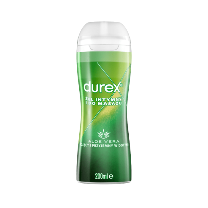 DUREX ALOE VERA intymaus komforto ir masažo gelis, 200 ml