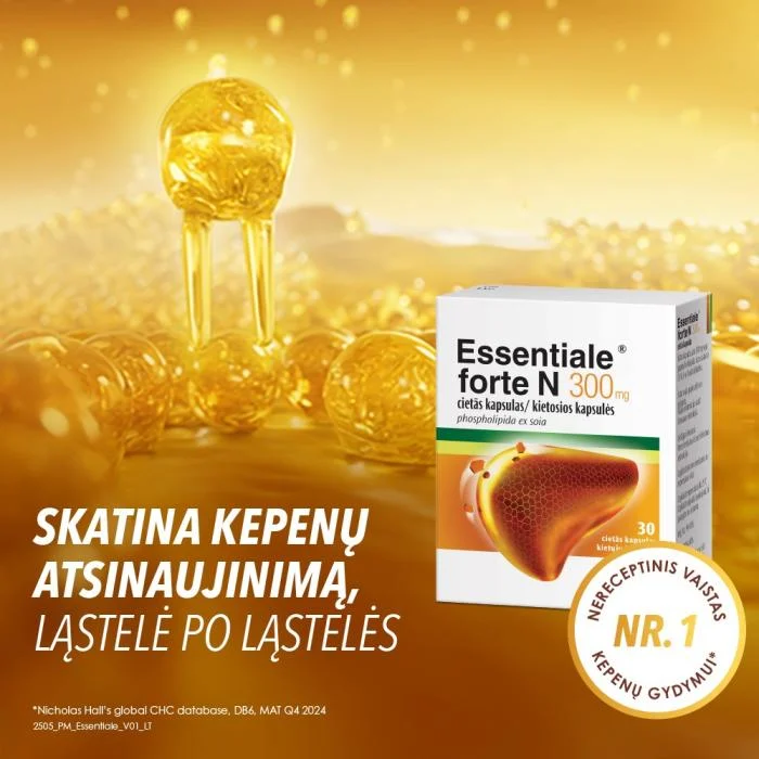 Essentiale forte N 300 mg kietosios kapsulės N30